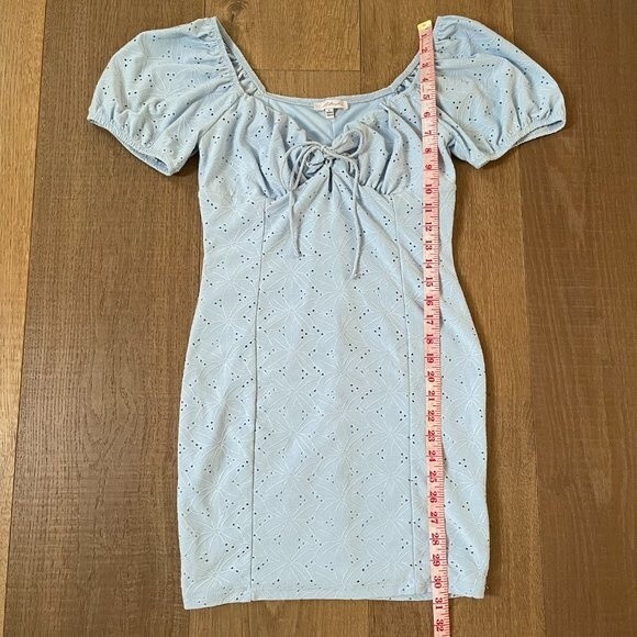Sweet Blashe Light Blue Women's Mini Dress (Size L) - Picture 12 of 12